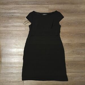 Dress Barn Classic Black Midi Dress